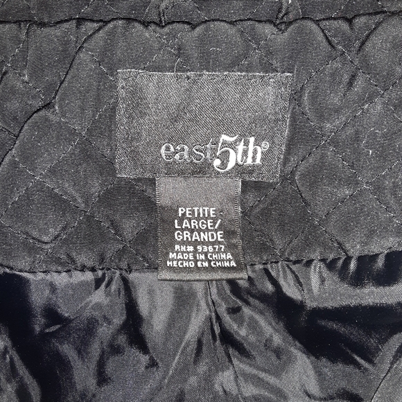 EAST 5TH quilted black jacket LP - Picture 5 of 8